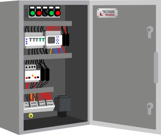 Уличный типовой шкаф для двух насосов "Оптимальный" до 0,8 кВт